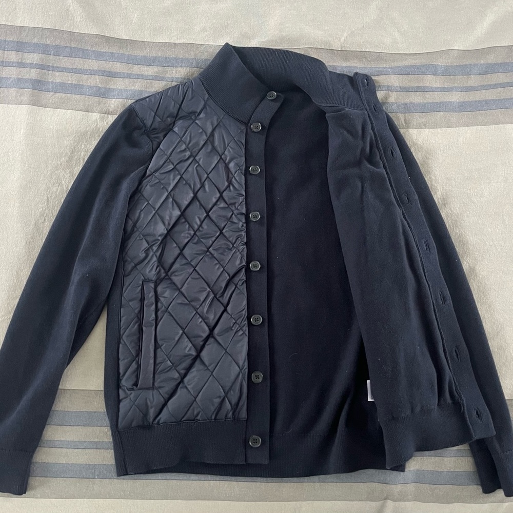 Banana Republic Navy Quilted Sweater - Picture 3 of 4